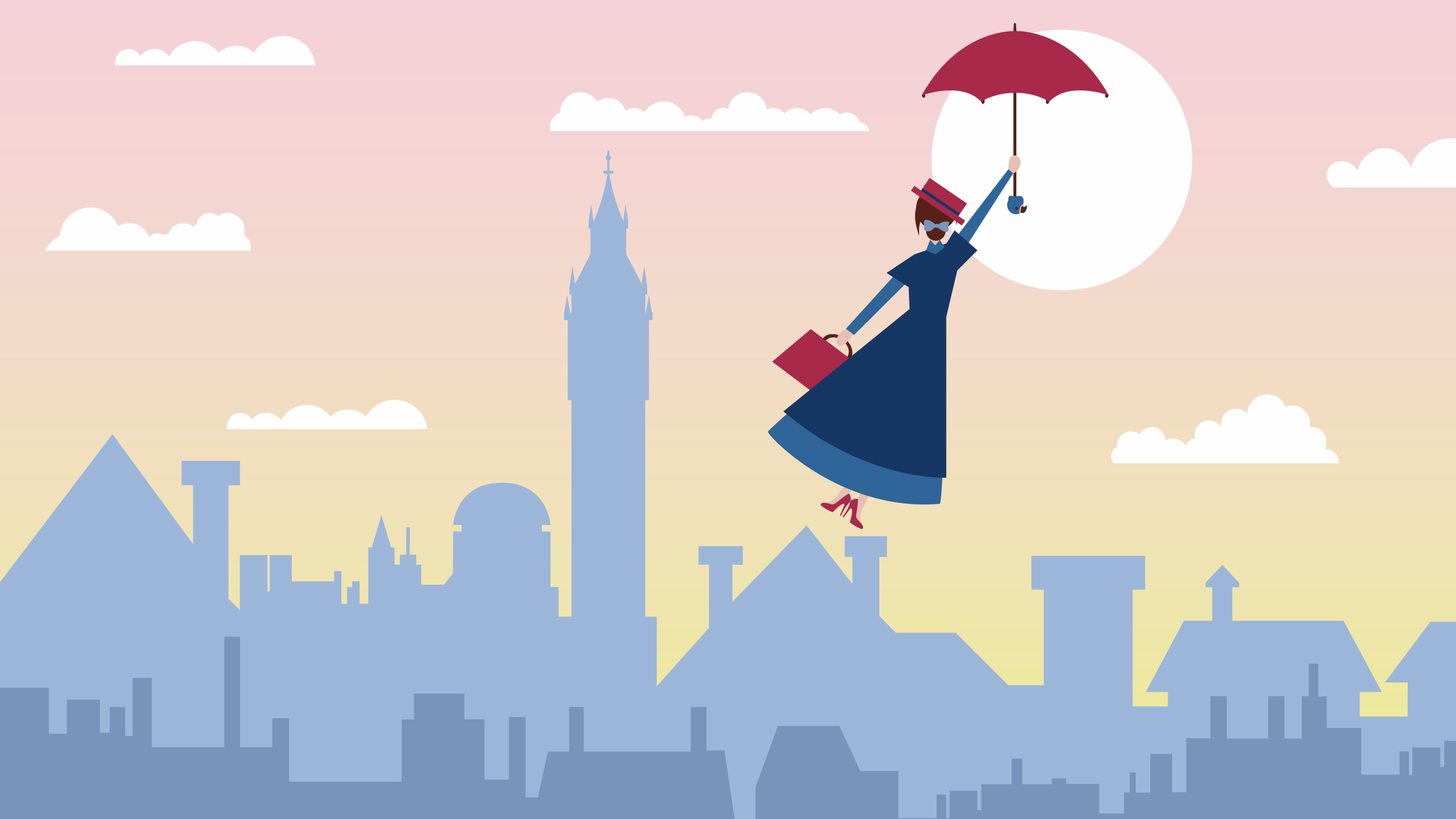 Mary Poppins Illustration